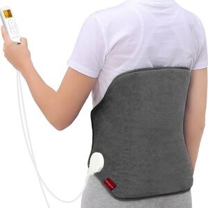 NWT Comfytemp Heating Pad for Back Pain and Cramps Relief in Grey